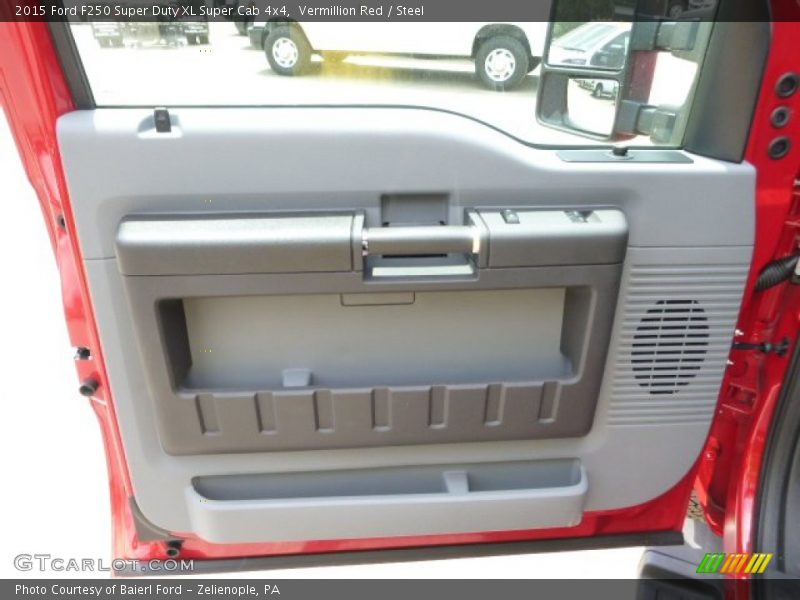 Vermillion Red / Steel 2015 Ford F250 Super Duty XL Super Cab 4x4