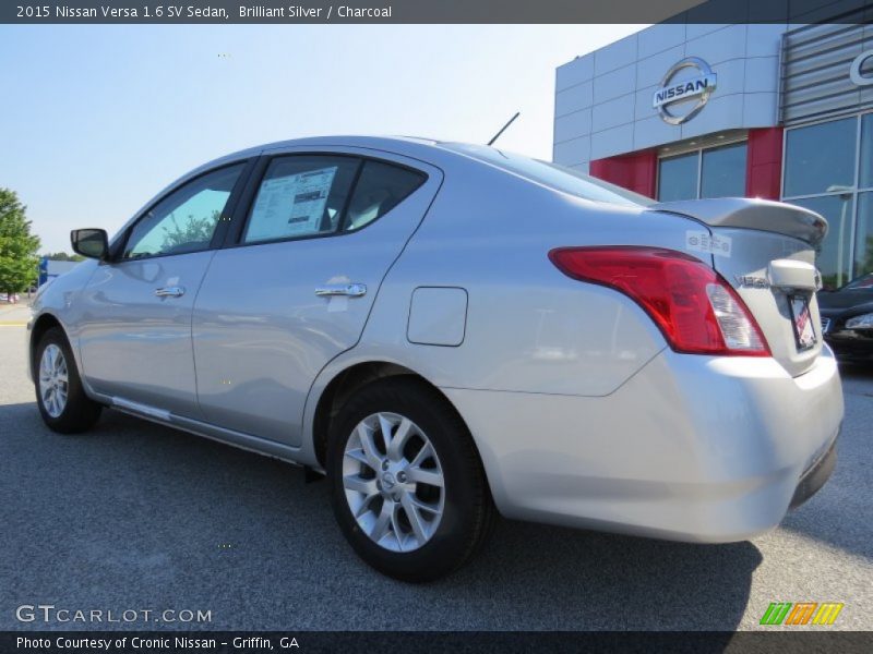 Brilliant Silver / Charcoal 2015 Nissan Versa 1.6 SV Sedan