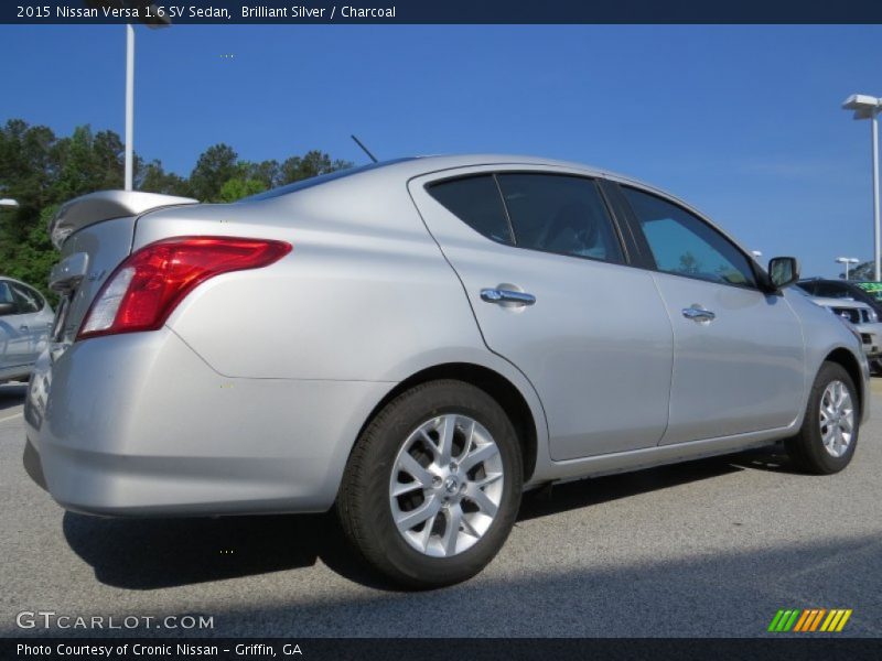 Brilliant Silver / Charcoal 2015 Nissan Versa 1.6 SV Sedan