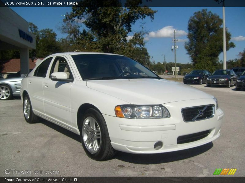 Ice White / Taupe 2008 Volvo S60 2.5T