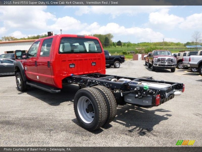  2015 F550 Super Duty XL Crew Cab 4x4 Chassis Vermillion Red