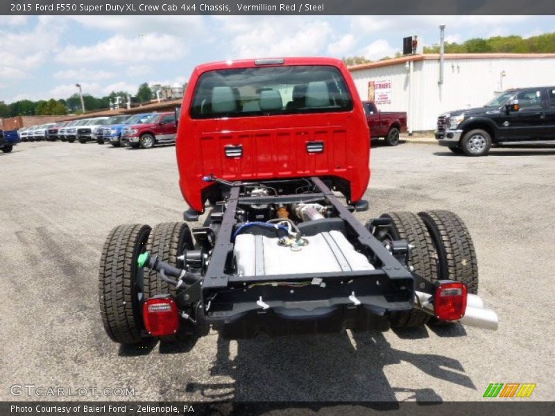 Vermillion Red / Steel 2015 Ford F550 Super Duty XL Crew Cab 4x4 Chassis