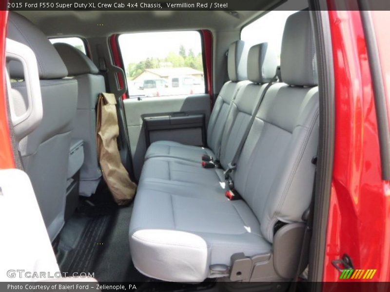 Rear Seat of 2015 F550 Super Duty XL Crew Cab 4x4 Chassis