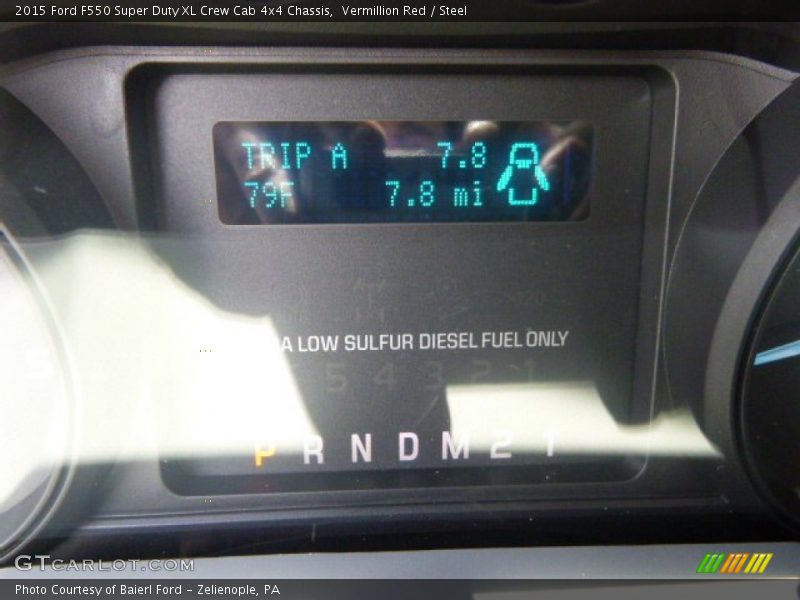 Vermillion Red / Steel 2015 Ford F550 Super Duty XL Crew Cab 4x4 Chassis