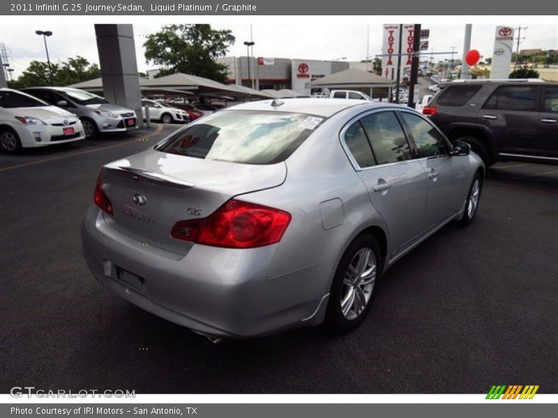 Liquid Platinum / Graphite 2011 Infiniti G 25 Journey Sedan