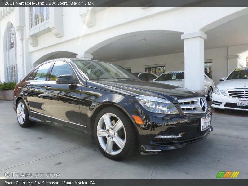 Black / Black 2011 Mercedes-Benz C 300 Sport