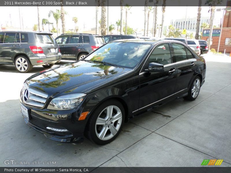 Black / Black 2011 Mercedes-Benz C 300 Sport