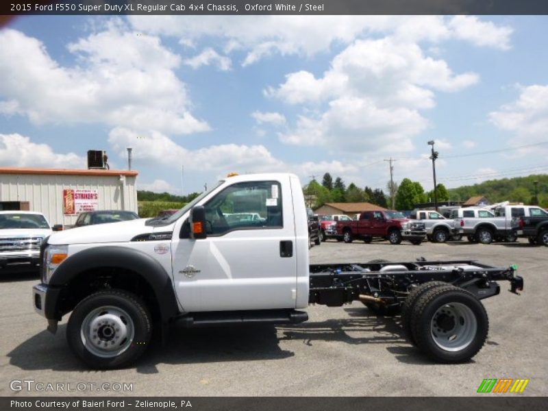 Oxford White / Steel 2015 Ford F550 Super Duty XL Regular Cab 4x4 Chassis