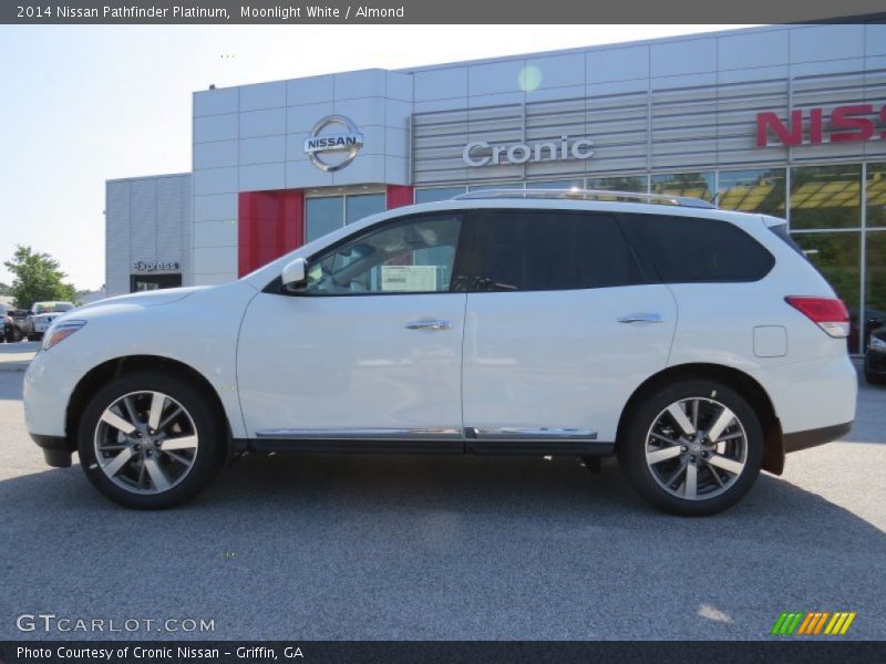 Moonlight White / Almond 2014 Nissan Pathfinder Platinum