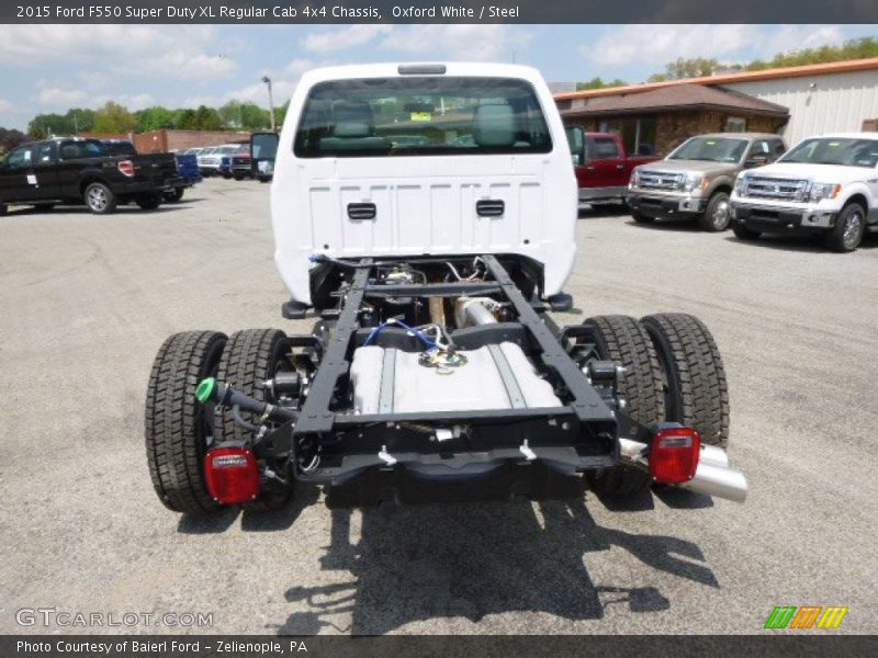 Oxford White / Steel 2015 Ford F550 Super Duty XL Regular Cab 4x4 Chassis