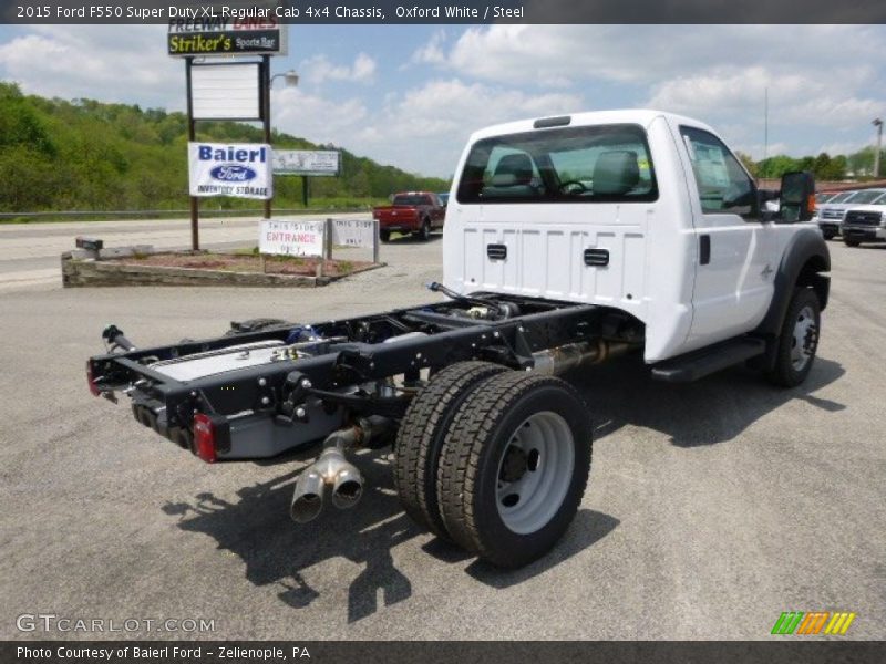 Oxford White / Steel 2015 Ford F550 Super Duty XL Regular Cab 4x4 Chassis