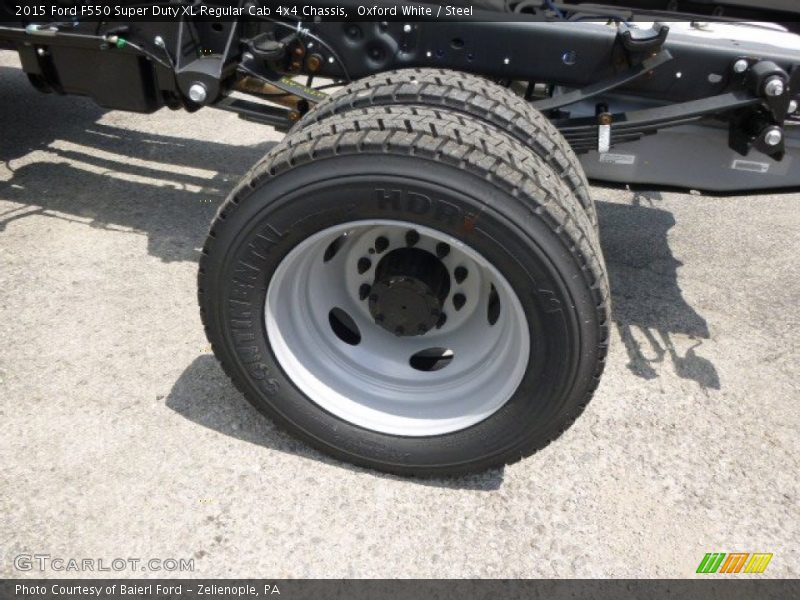 Oxford White / Steel 2015 Ford F550 Super Duty XL Regular Cab 4x4 Chassis
