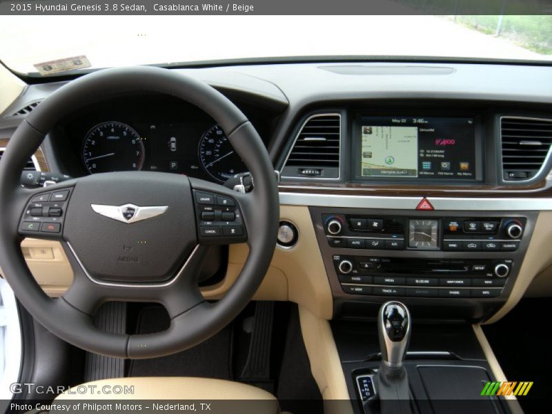Dashboard of 2015 Genesis 3.8 Sedan