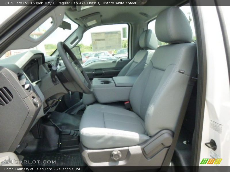 Oxford White / Steel 2015 Ford F550 Super Duty XL Regular Cab 4x4 Chassis