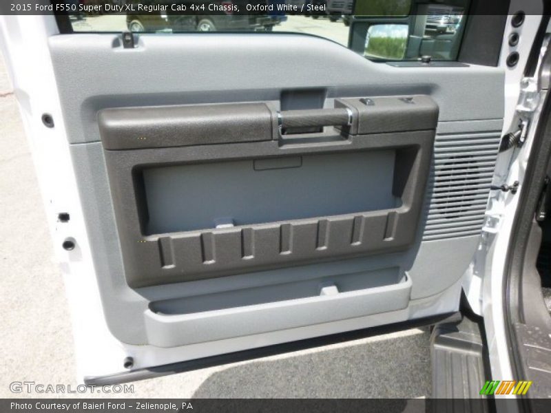 Oxford White / Steel 2015 Ford F550 Super Duty XL Regular Cab 4x4 Chassis