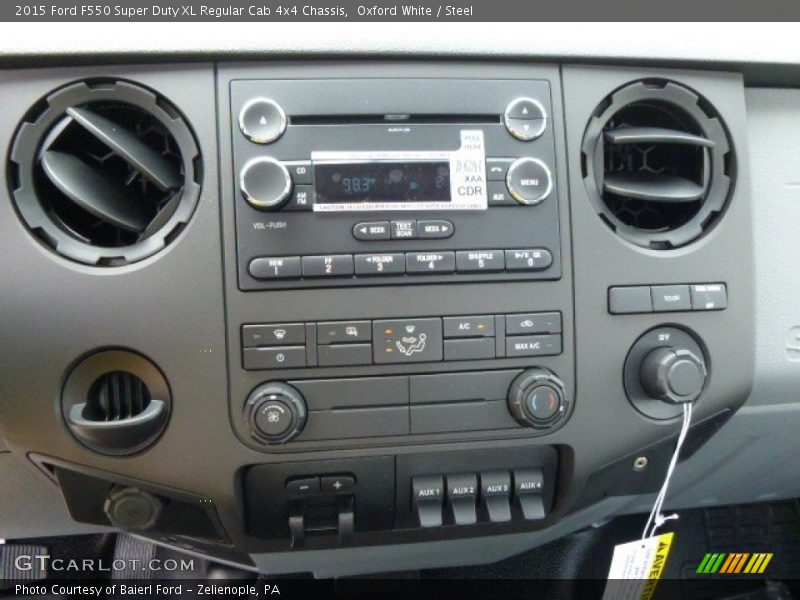 Oxford White / Steel 2015 Ford F550 Super Duty XL Regular Cab 4x4 Chassis