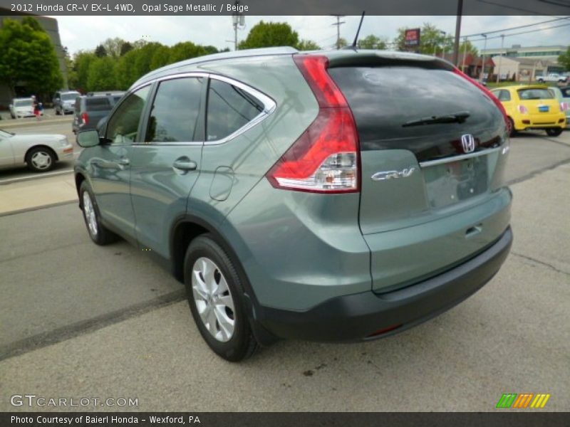 Opal Sage Metallic / Beige 2012 Honda CR-V EX-L 4WD