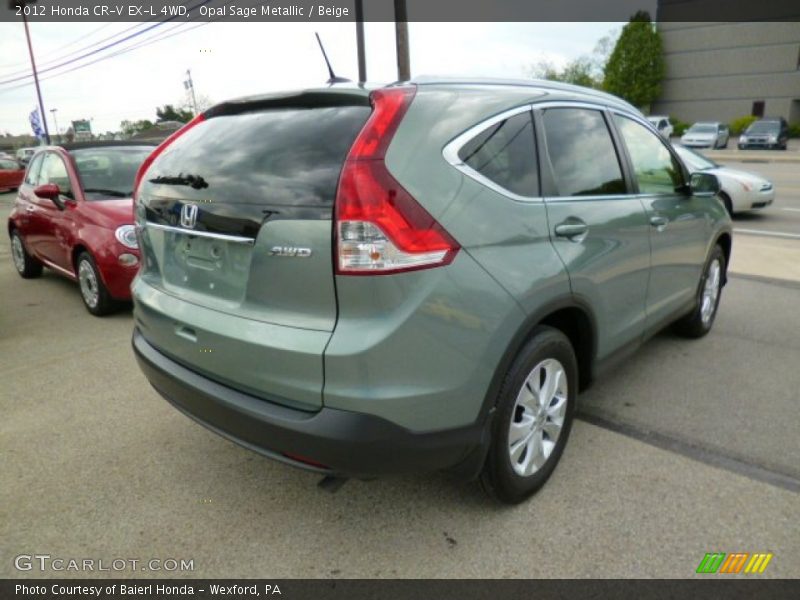 Opal Sage Metallic / Beige 2012 Honda CR-V EX-L 4WD