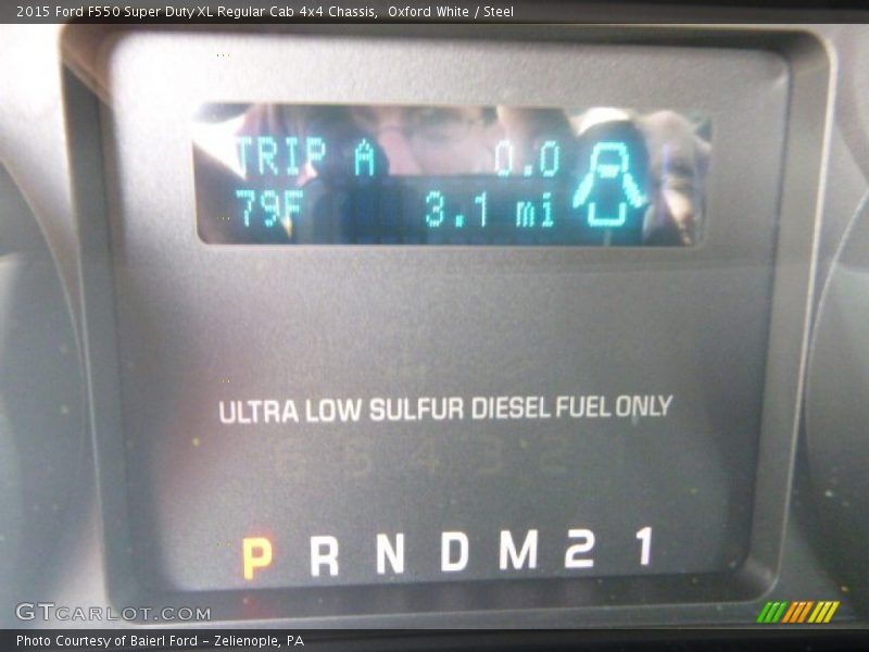 Oxford White / Steel 2015 Ford F550 Super Duty XL Regular Cab 4x4 Chassis