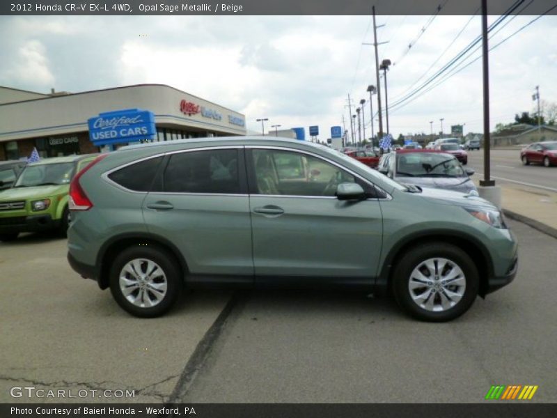 Opal Sage Metallic / Beige 2012 Honda CR-V EX-L 4WD