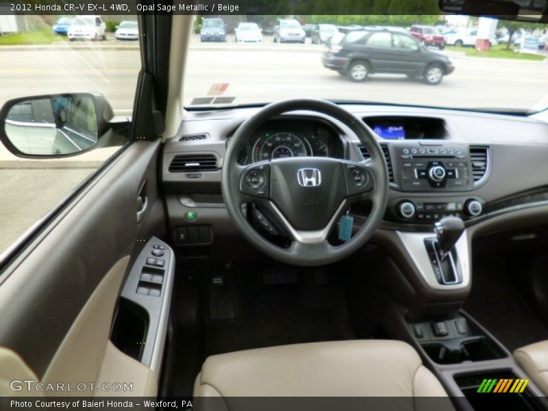 Opal Sage Metallic / Beige 2012 Honda CR-V EX-L 4WD