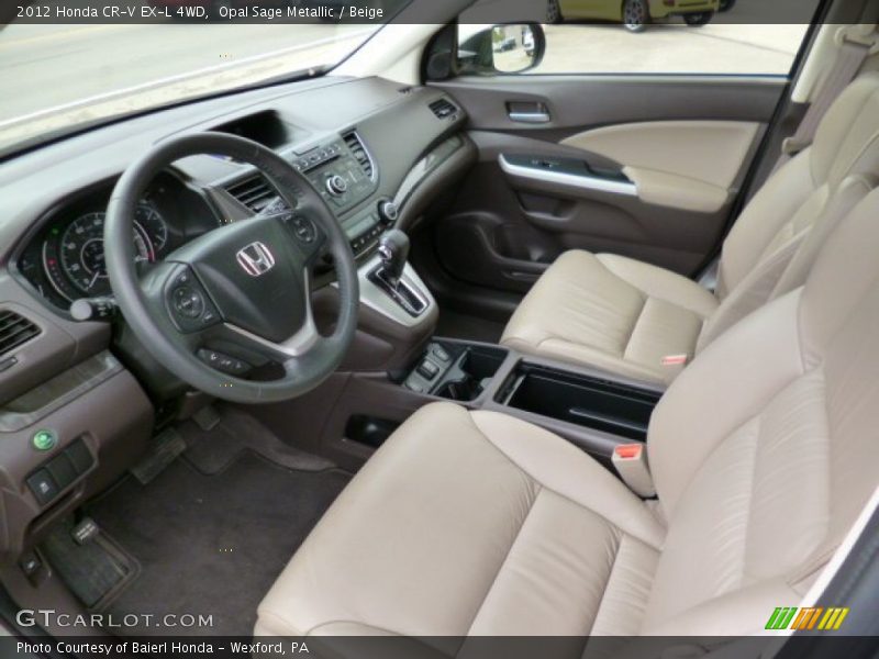 Opal Sage Metallic / Beige 2012 Honda CR-V EX-L 4WD