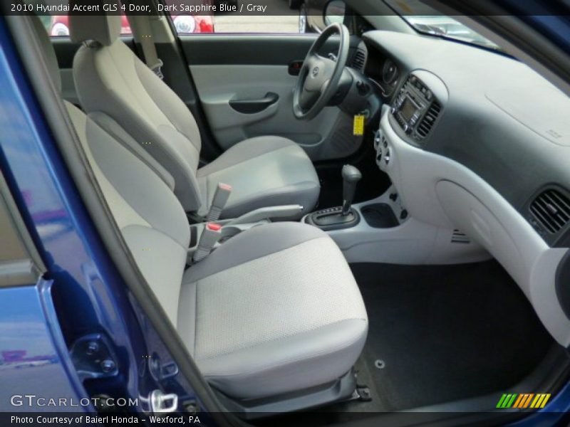 Dark Sapphire Blue / Gray 2010 Hyundai Accent GLS 4 Door