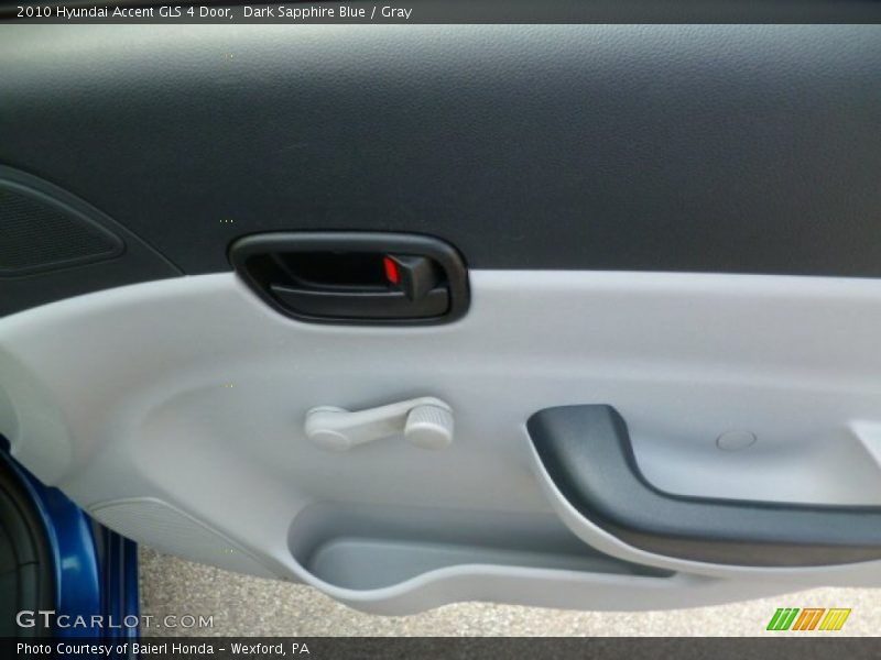 Dark Sapphire Blue / Gray 2010 Hyundai Accent GLS 4 Door