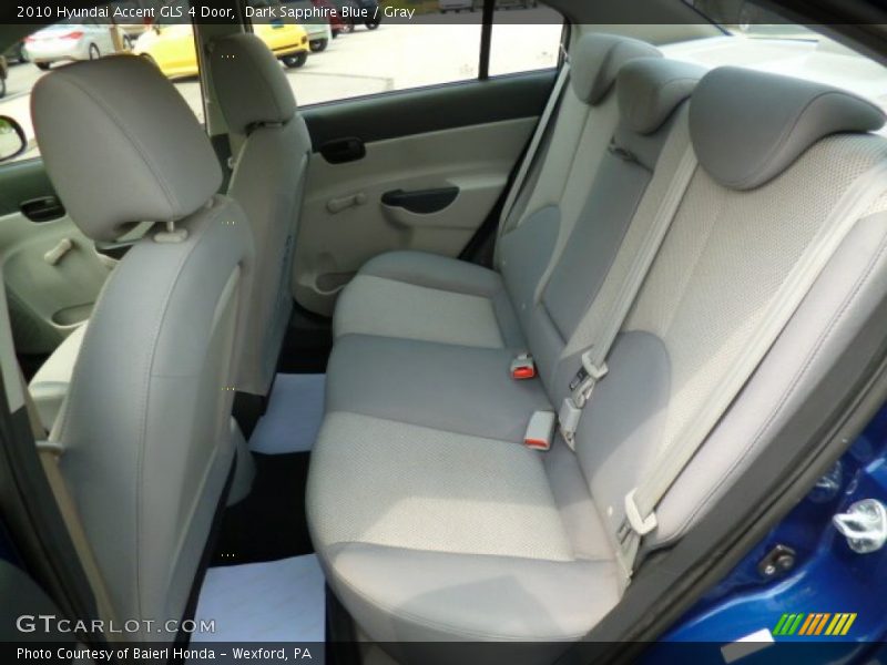 Dark Sapphire Blue / Gray 2010 Hyundai Accent GLS 4 Door