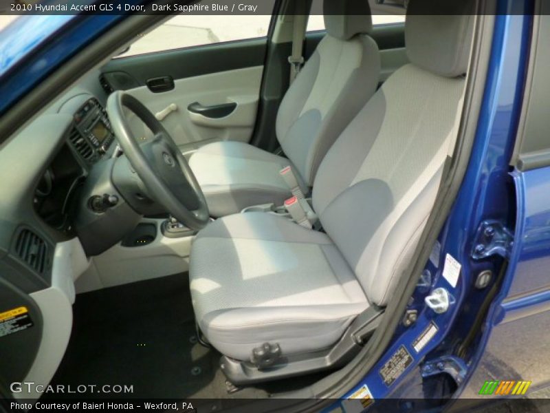 Dark Sapphire Blue / Gray 2010 Hyundai Accent GLS 4 Door