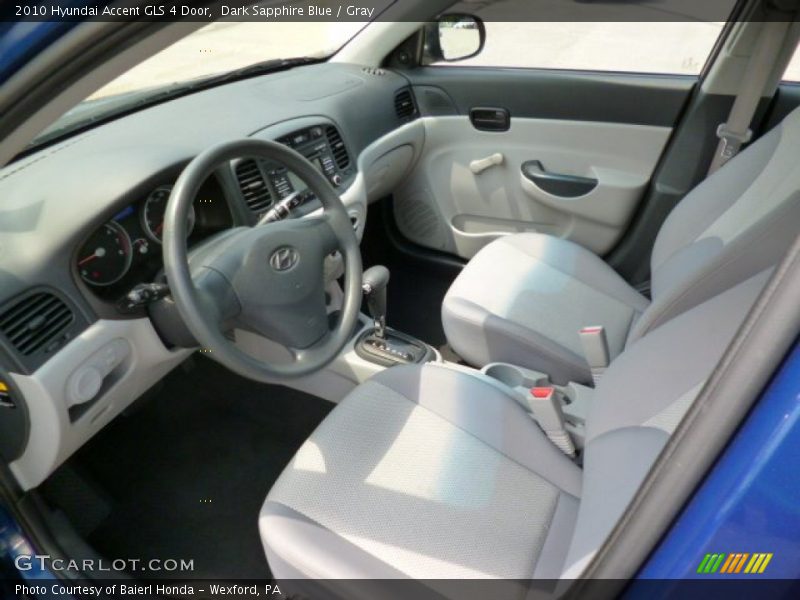 Dark Sapphire Blue / Gray 2010 Hyundai Accent GLS 4 Door