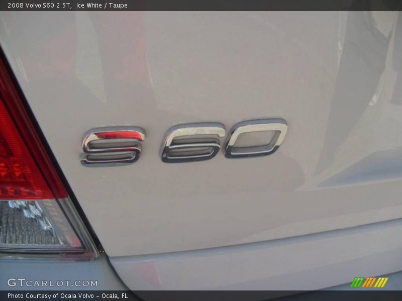 Ice White / Taupe 2008 Volvo S60 2.5T