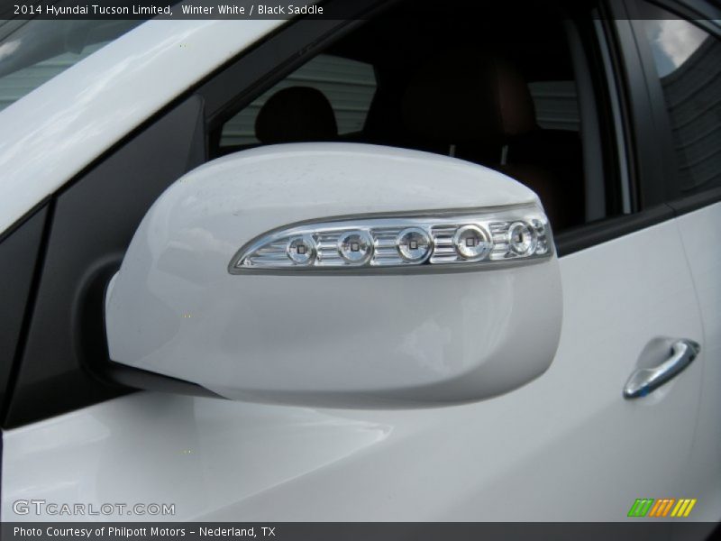 Winter White / Black Saddle 2014 Hyundai Tucson Limited