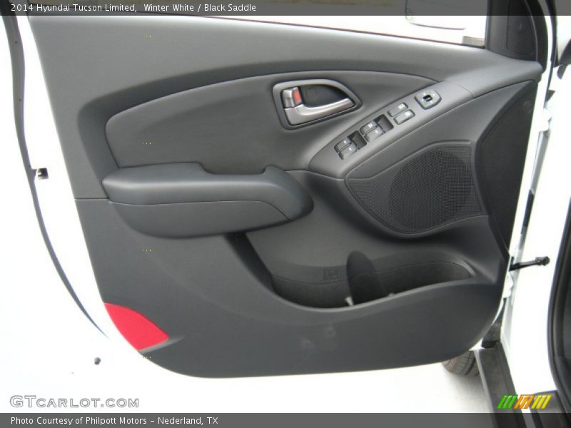 Winter White / Black Saddle 2014 Hyundai Tucson Limited