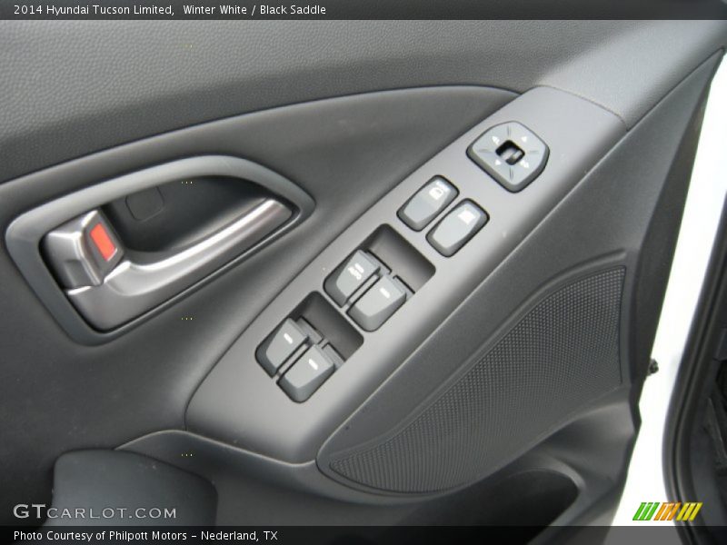 Winter White / Black Saddle 2014 Hyundai Tucson Limited