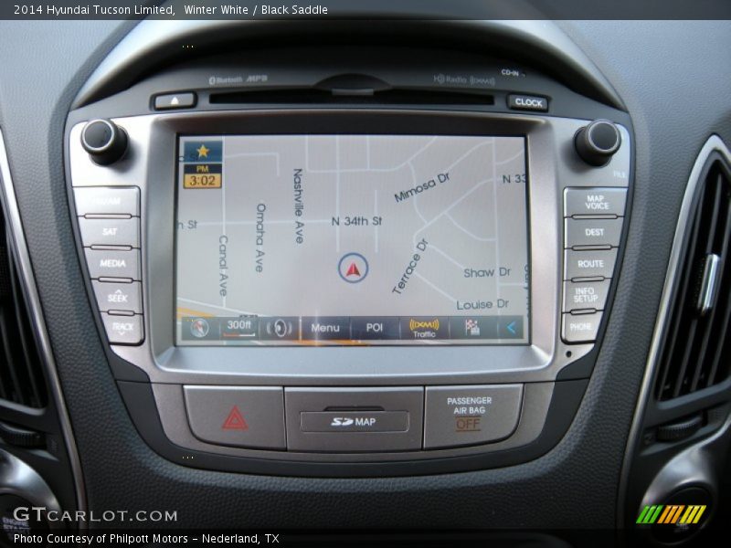 Winter White / Black Saddle 2014 Hyundai Tucson Limited