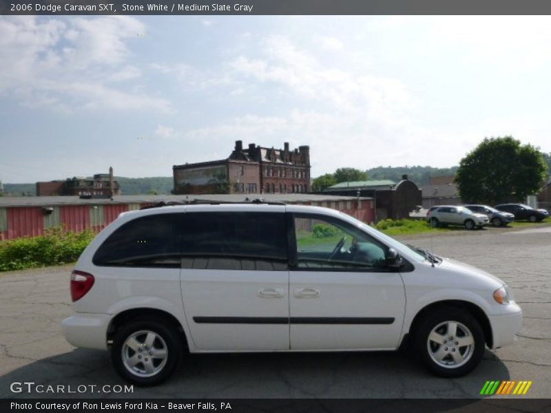 Stone White / Medium Slate Gray 2006 Dodge Caravan SXT