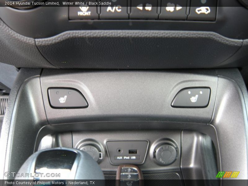 Winter White / Black Saddle 2014 Hyundai Tucson Limited