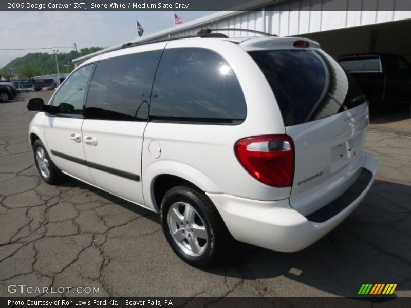 Stone White / Medium Slate Gray 2006 Dodge Caravan SXT