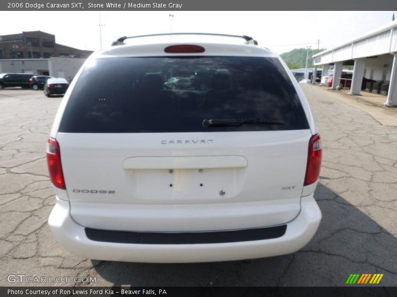 Stone White / Medium Slate Gray 2006 Dodge Caravan SXT