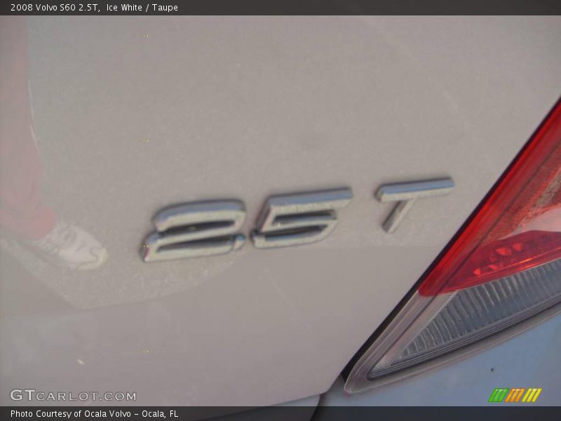 Ice White / Taupe 2008 Volvo S60 2.5T