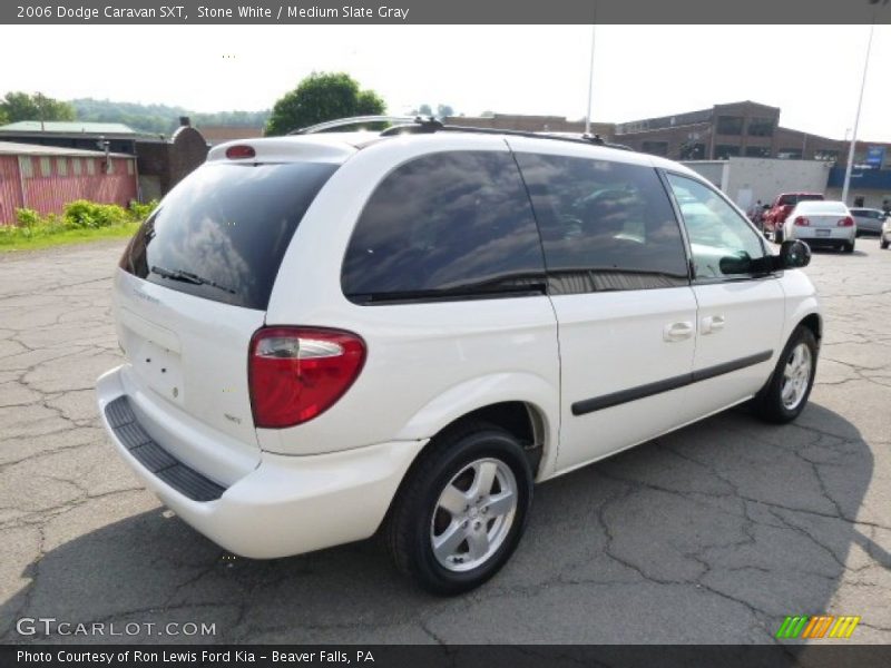 Stone White / Medium Slate Gray 2006 Dodge Caravan SXT