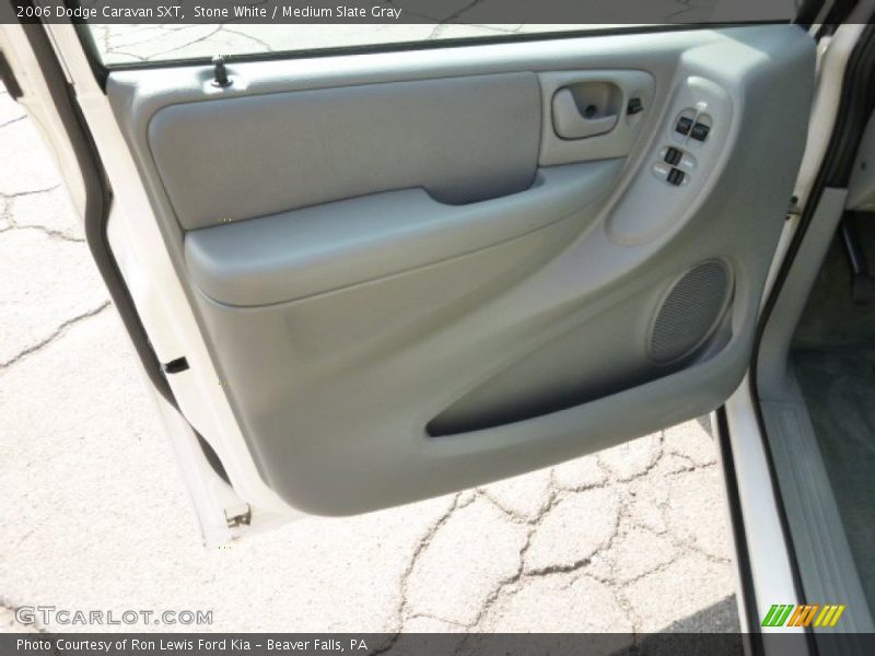Stone White / Medium Slate Gray 2006 Dodge Caravan SXT