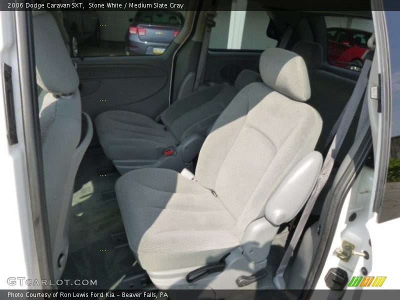 Stone White / Medium Slate Gray 2006 Dodge Caravan SXT