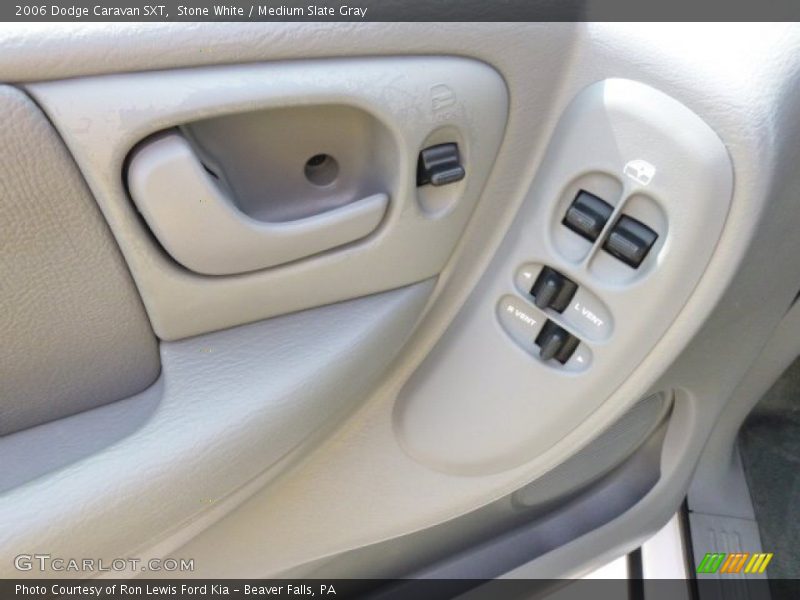 Stone White / Medium Slate Gray 2006 Dodge Caravan SXT