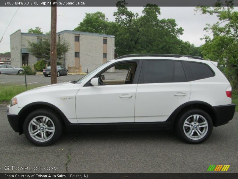 Alpine White / Sand Beige 2005 BMW X3 3.0i