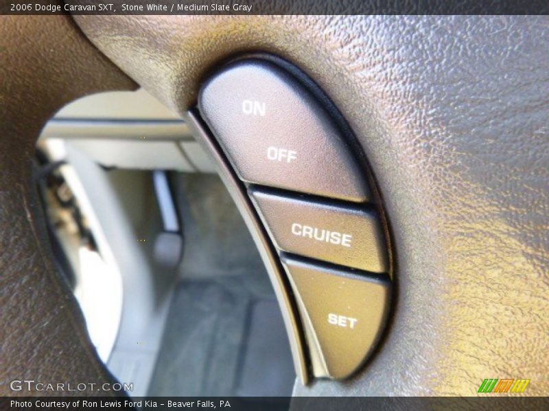Stone White / Medium Slate Gray 2006 Dodge Caravan SXT