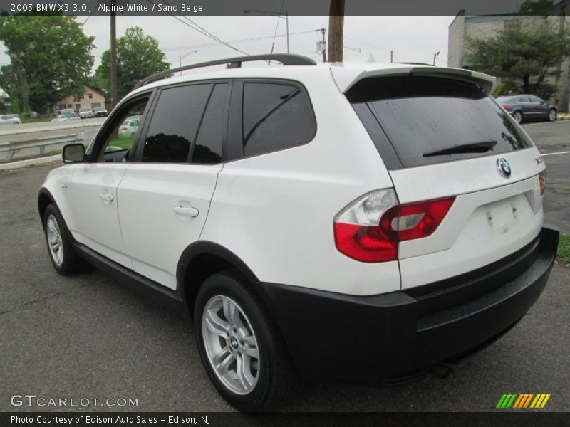 Alpine White / Sand Beige 2005 BMW X3 3.0i