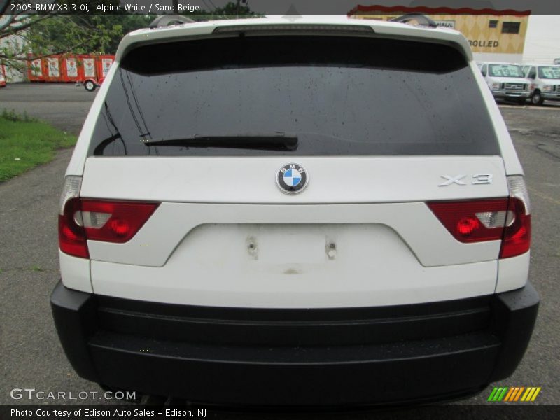 Alpine White / Sand Beige 2005 BMW X3 3.0i