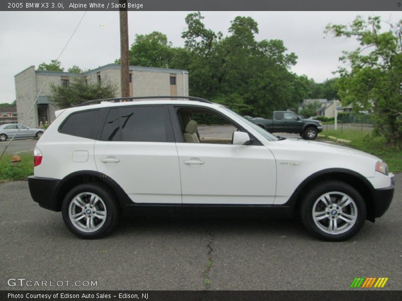 Alpine White / Sand Beige 2005 BMW X3 3.0i